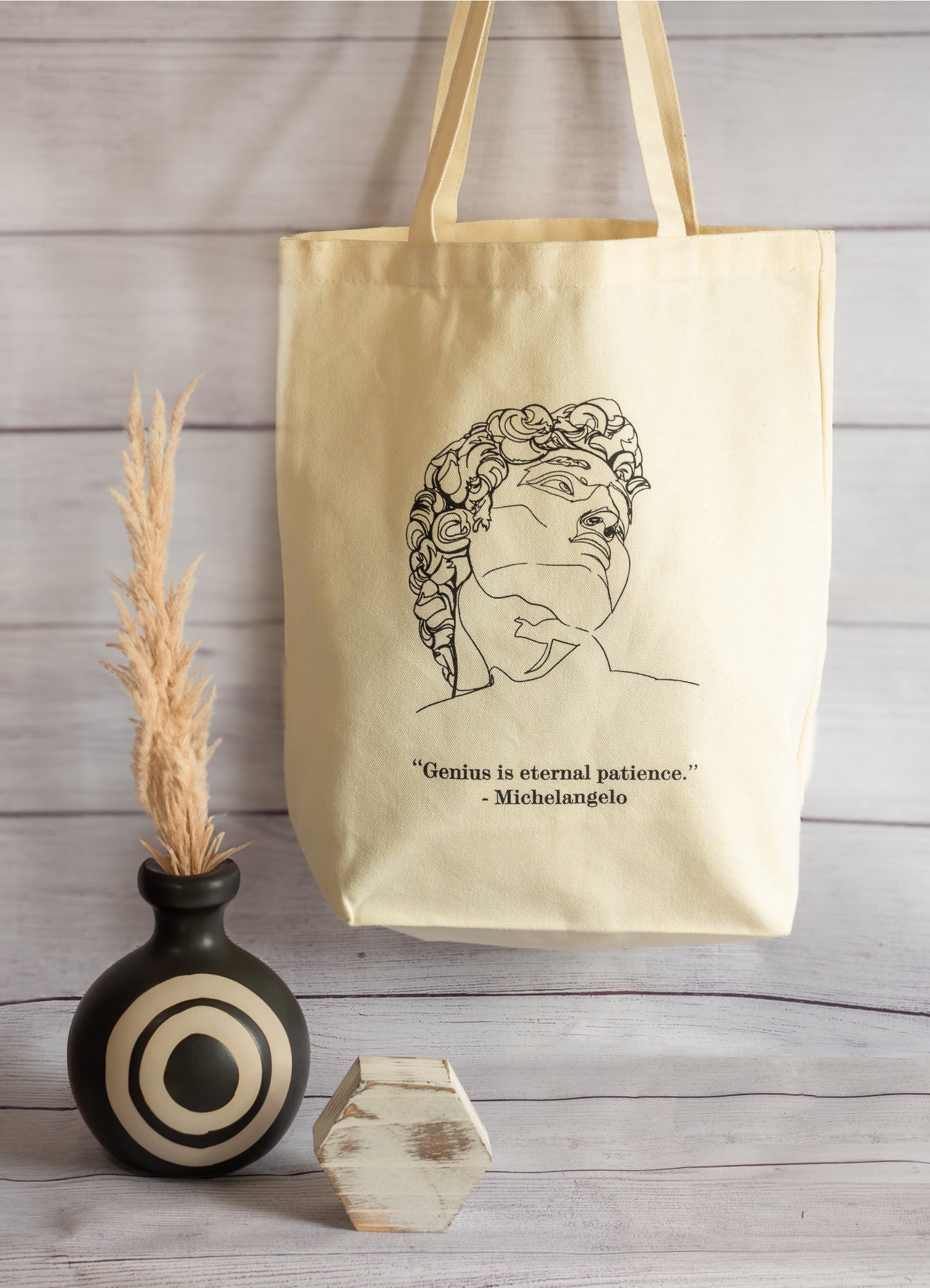 'David' Recyclable Organic Cotton Tote Bag