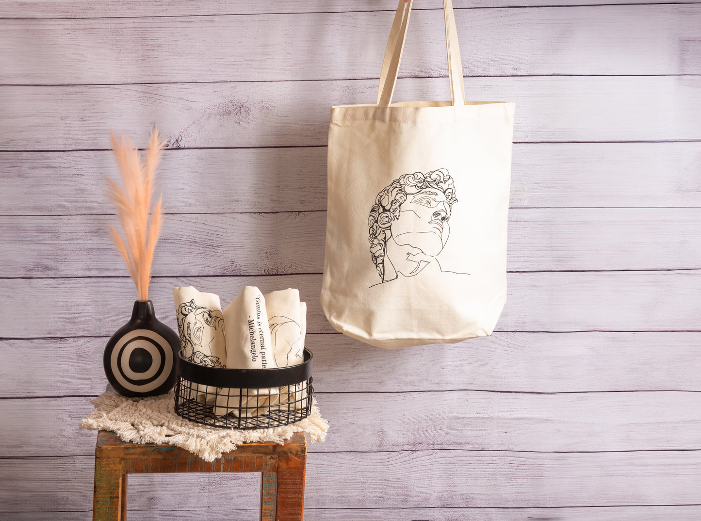 'David' Recyclable Organic Cotton Tote Bag