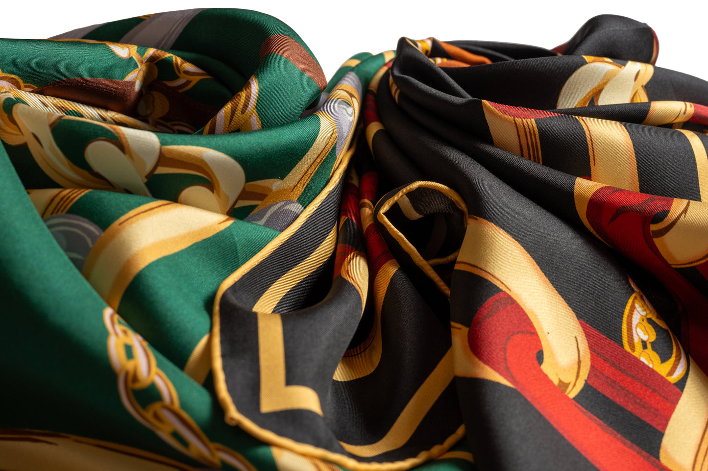 Sparks of Liberté -I Scarf, Luxury 100% Silk Twill Scarf